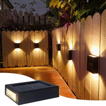 Solar LED light with motion sensor - For gardens and outdoor areas