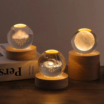 3D Crystal Ball LED Lamp